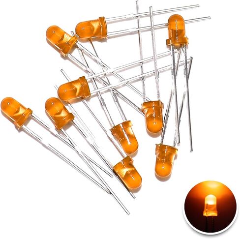 100pcs Super Bright 5MM LED Diode Lights Emitting Lighting Assorted Kit Red in Kuwait