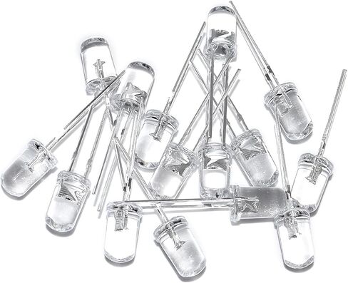 100pcs سوبر مشرق 5 مم مصابيح الصمام الثنائي LED تنبعث منها مجموعة متنوعة من الإضاءة باللون الأحمر in Kuwait