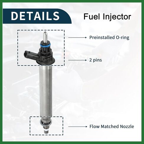 Motoforti Fuel Injector for Mercedes-Benz C300 Flow Matched No.A2780700687 | Fuel Injection Nozzle Black 4 Pcs Long-lasting in Saudi Arabia