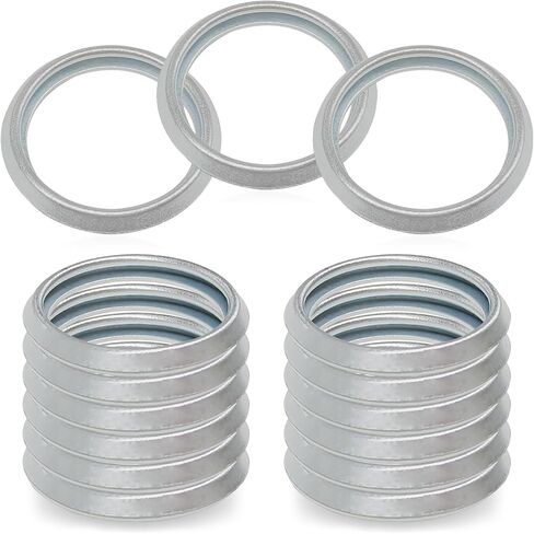 15 Gearcase Drain Plug Seal Washer Gaskets - Drain Screw Gaskets Compatible with Mercury Marine/Mercruiser Lower Unit Grease Gaskets Washer Drain Plug Seal 26-830749 8M0204693 in Kuwait