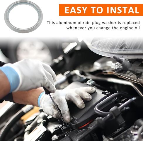 15 Gearcase Drain Plug Seal Washer Gaskets - Drain Screw Gaskets Compatible with Mercury Marine/Mercruiser Lower Unit Grease Gaskets Washer Drain Plug Seal 26-830749 8M0204693 in Kuwait