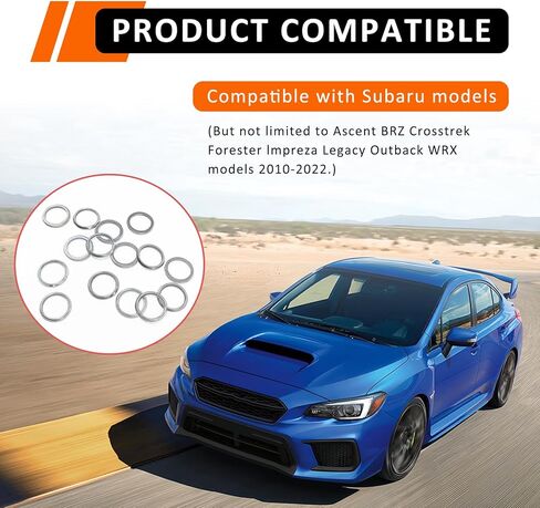 15 Gearcase Drain Plug Seal Washer Gaskets - Drain Screw Gaskets Compatible with Mercury Marine/Mercruiser Lower Unit Grease Gaskets Washer Drain Plug Seal 26-830749 8M0204693 in Kuwait