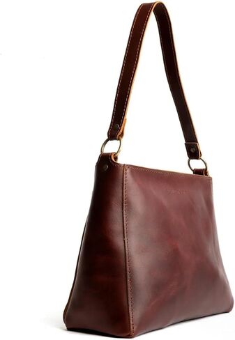 Portland Leather Goods Triangle Shoulder Bag for Women – Handmade from the Finest Full-Grain Hides in Kuwait