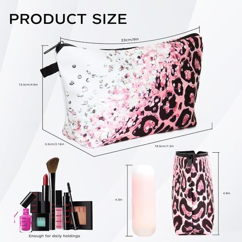 Small Makeup Bag, Mini Makeup Pouch, Cute Cosmetic Bag for Women, Toiletry Bags, Make Up Brush Skincare Organizer, Pouches for Travel Accessories in Kuwait