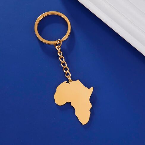 EUEAVAN Africa Map Keychain Map of Africa Country keyring African Tribal Keychain Africa Motherland Outline Ethnic Jewelry in Saudi Arabia