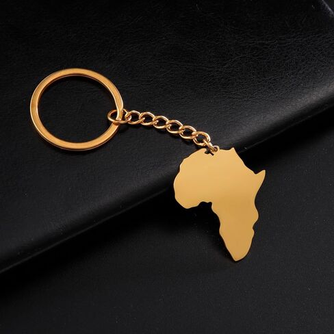 EUEAVAN Africa Map Keychain Map of Africa Country keyring African Tribal Keychain Africa Motherland Outline Ethnic Jewelry in Saudi Arabia