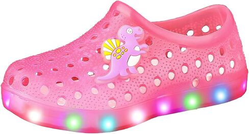 YUNICUS Boys and Girls Closed-Toe Sandals Led Light Up Sport Lightweight Sandal Outdoor Water Shoes in Kuwait