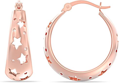 LeCalla 925 Sterling Silver Hoops Earrings | Women's Earring For Birthday Gift | Lightweight CZ Filigree Hoop Earrings for Women Jewelry in Saudi Arabia