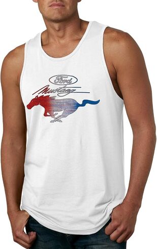 Ford Mustang Shirt USA Flag Mustang Emblem T-Shirt Cars and Trucks Mens Graphic Tank Top in Saudi Arabia
