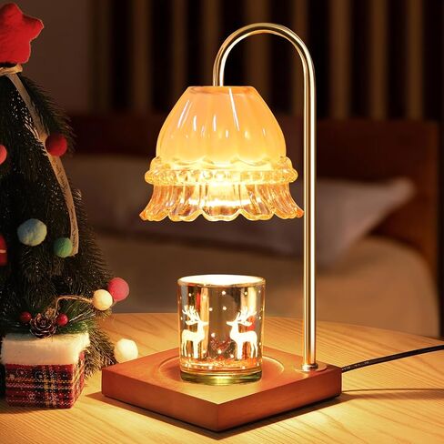 Candle Warmer Lamp, Wax Warmer Lamp Candle Lamp Timer & Dimmer 7-Levels, Compatible Most Jar Candles, Candle Top Melting, Cystal Candle Heater Lamp for Scented Wax, Elegant Home Decoration, Black in Kuwait