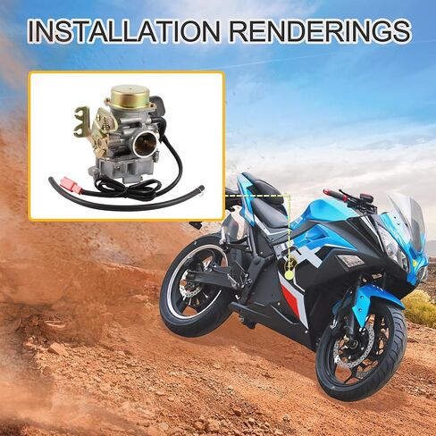 Goofit CVK 30MM CVK30 CARB CARBURETOR بديل لـ 150CC 200CC 250CC دراجة نارية GY6 ATV Scooter Moped Dirt Bike in Saudi Arabia