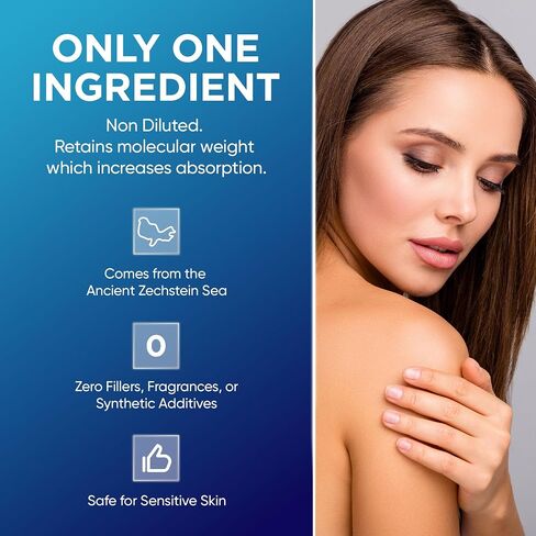 Full Spectrum Transdermal Magnesium Oil - Magnesium Spray in Healthy Glass Certified Zechstein Magnesium Chloride and Trace Minerals (7 fl oz) in Saudi Arabia