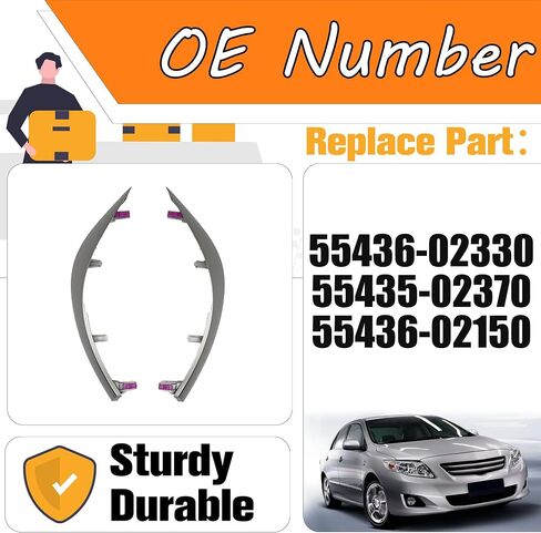 Left & Right Upper Side Central Dashboard Cover Strip Trim For Toyota Corolla 2009-2013 OE#55436-02330 55435-02370 55436-02150 in Saudi Arabia