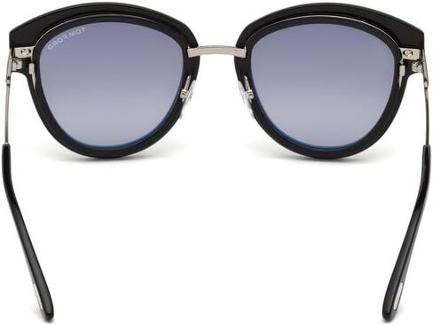 Tom Ford FT0574 14C Shiny Light Ruthenium Mia Cats Eyes Sunglasses Lens Categor, Black, 52-22-140 in Saudi Arabia
