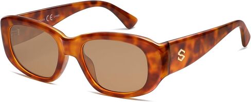 Sojos Retro مستطيل كبير مستقطب النظارات الشمسية للنساء الرجال عتيقة الكثافة الكثيفة الإطار 80s 90s ظلال كبيرة SJ2374 in Kuwait