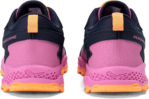 حذاء رياضي Saucony Peregrine Kidz Shield، أزرق/برتقالي، مقاس 2.5 US للأطفال الكبار in Kuwait