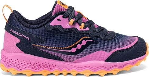حذاء رياضي Saucony Peregrine Kidz Shield، أزرق/برتقالي، مقاس 2.5 US للأطفال الكبار in Kuwait