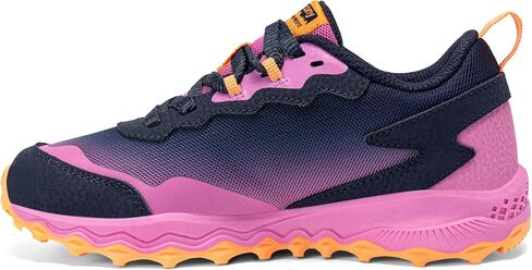حذاء رياضي Saucony Peregrine Kidz Shield، أزرق/برتقالي، مقاس 2.5 US للأطفال الكبار in Kuwait