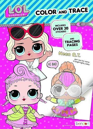 Bendon L.O.L. Surprise! 48-Page Color & Activity Book with Temporary Tattoos for Kids 45656 in Saudi Arabia