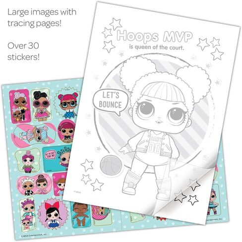 Bendon L.O.L. Surprise! 48-Page Color & Activity Book with Temporary Tattoos for Kids 45656 in Saudi Arabia
