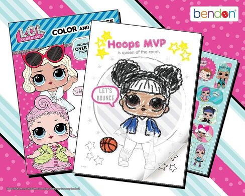 Bendon L.O.L. Surprise! 48-Page Color & Activity Book with Temporary Tattoos for Kids 45656 in Saudi Arabia