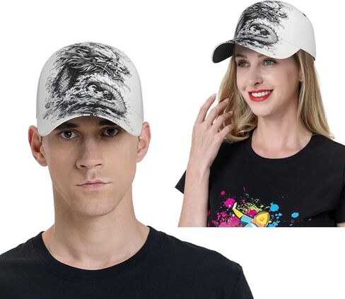 لعبة البيسبول Cap Dragon Hat للرجال نساء ، والأزياء القابلة للتعديل التنين الصيني للبيسبول قبعة القبعات الشاحنة غير الرسمية in Kuwait