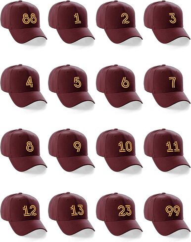 Daxton Classic Structured Baseball Hat Double Line Team Sport Numbers in Saudi Arabia