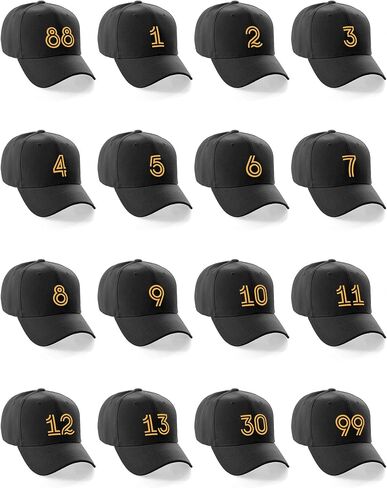 Daxton Classic Structured Baseball Hat Double Line Team Sport Numbers in Saudi Arabia