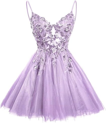 Sparkly Sequin Tulle Homecoming Dresses for Teens Spaghetti Straps Glitter DAMA Dress for Quinceanera Short Prom Gown in Kuwait