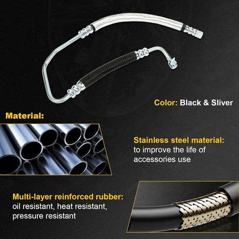 OCPTY POWER LUSTERS HOSE ASSEMBLY COMMELLE FITS for 2002-2003 for exus es300 2004-2006 for exus es330 2001-2006 for toyota for Camry 2004-2008 Solara 44411-33110 Power Steering Line in Saudi Arabia
