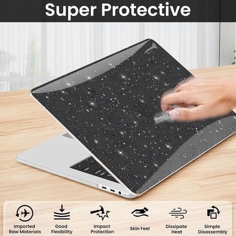 بالنسبة إلى MacBook Pro 13 Inch Case 2025-2023 M2 2022-2016 M1 A2338/A2289/A2251/A2159/A1989/A1708/A1706 ، غلاف قشرة صلبة قوية مع الشاشة ولوحة مفاتيح شريط اللمس ، in Kuwait