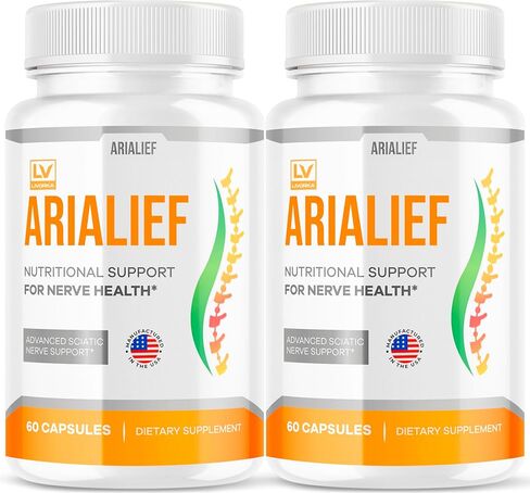 (2 عبوة) كبسولات arialief لعرق النسا ، الدعم الغذائي الأرياليف لصحة الأعصاب ، Arialeaf Prime Palm Sciatica ، Aria Leaf Primepalm Aria Lief Vitamin ، شهرين in Kuwait