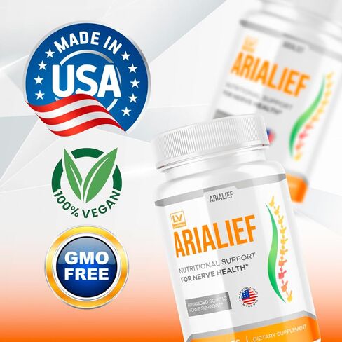 (2 عبوة) كبسولات arialief لعرق النسا ، الدعم الغذائي الأرياليف لصحة الأعصاب ، Arialeaf Prime Palm Sciatica ، Aria Leaf Primepalm Aria Lief Vitamin ، شهرين in Kuwait