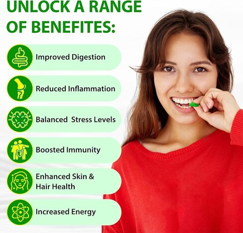 Sea Moss Gummies, Sea Moss 3000mg, Bladderwrack 2000mg, Ashwagandha 800mg, Burdock Root 400mg, Energy, Immune Support, 60 Vegan Gummies in Saudi Arabia