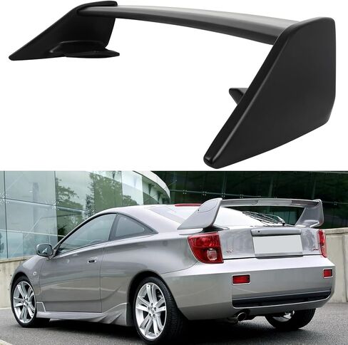 OCPTY 3PCS TRANK SPOILER WIND WING ABS Matte Black متوافق مع 2000-2005 لـ Toyota Celica in Saudi Arabia