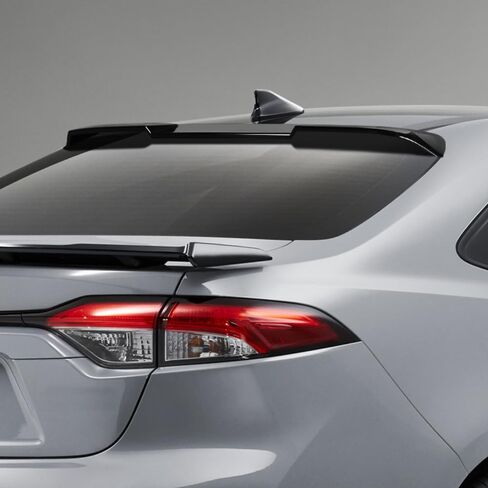 Q1-TECH, Rear Window Roof Spoiler Compatible with Toyota Corolla Sedan Only (2020-2023), Rear Window Roof Visor Spoiler Wing ABS (Pearl Black) in Saudi Arabia