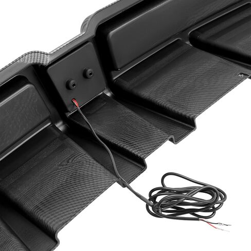 Rear Bumper Diffuser Compatible with 2006-2011 Honda Civic 4 Door Sedan Rear Lower Bumper Lip Splitter Valance with LED Brake Light Bumper Spoiler Carbon Fiber Color in Saudi Arabia