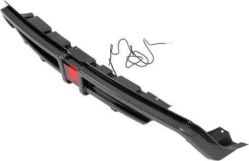 Rear Bumper Diffuser Compatible with 2006-2011 Honda Civic 4 Door Sedan Rear Lower Bumper Lip Splitter Valance with LED Brake Light Bumper Spoiler Carbon Fiber Color in Saudi Arabia