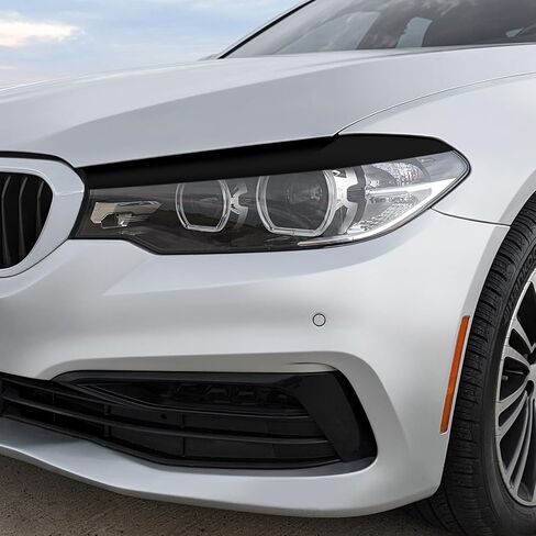Slickmod Precut Vinyl Smoke Lint لعام 2017-2020 BMW 5 Series G30 Meadlight (Light Smoke ، 1. المصباح الأمامي) in Saudi Arabia
