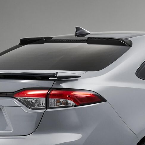 Q1-TECH, Rear Window Roof Spoiler Compatible with Toyota Corolla Sedan Only (2020-2023), Rear Window Roof Visor Spoiler Wing ABS (Pearl Black) in Saudi Arabia