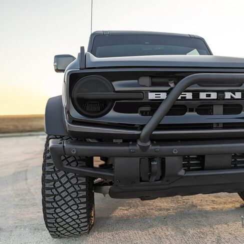 Slickmod Precut Vinyl Smoke Lint لعام 2021-2023 Ford Bronco Headlight (35 ٪ Smoke Light ، 1. المصباح الأمامي) in Saudi Arabia