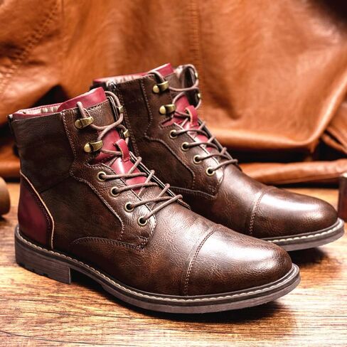 أحذية Chuumee Men's Boots Natual Boots Dustercycle Combat Combat Combat Combat Combat in Kuwait