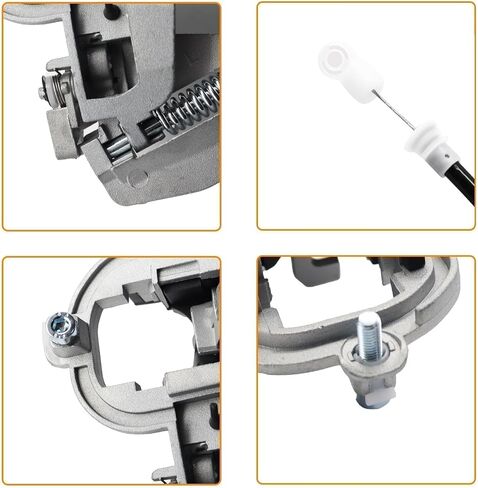 Front Driver Side Exterior Door Handle Left Door Carrier Handle Carrier Assembly Compatible with BMW E53 X5 3.0L 4.4L 4.6L 4.8L 2000 2001 2002 2003 2004 2005 2006 Replaces 51218243615 95316 in Saudi Arabia