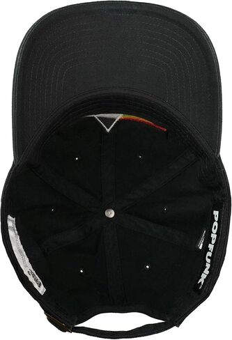 Popfunk الرسمي Pink Floyd Dark Side Prism Dad Hat - قبعة U18 القابلة للتعديل المريحة - للجنسين للرجال والنساء ، الأسود in Saudi Arabia
