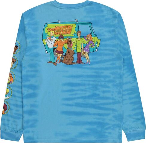 Scooby Doo Mens Throwback Shirt, Shaggy, Velma Tee - Throwback Classic Long Sleeve T-Shirt in Saudi Arabia