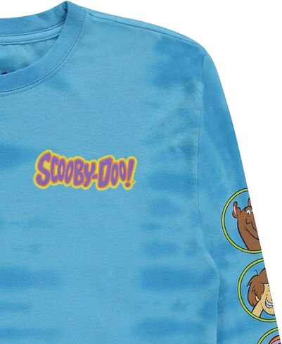 Scooby Doo Mens Throwback Shirt, Shaggy, Velma Tee - Throwback Classic Long Sleeve T-Shirt in Saudi Arabia