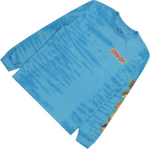 Scooby Doo Mens Throwback Shirt, Shaggy, Velma Tee - Throwback Classic Long Sleeve T-Shirt in Saudi Arabia