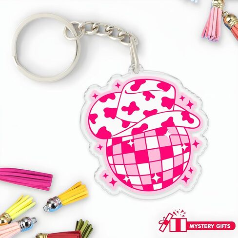 Howdy Sweetie Keychains 2 Inches Funny for Keys Handbags Backpacks Keyrings Acrylic Material in Saudi Arabia
