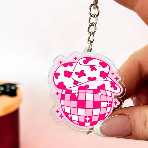 Howdy Sweetie Keychains 2 Inches Funny for Keys Handbags Backpacks Keyrings Acrylic Material in Saudi Arabia