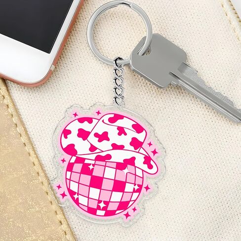Howdy Sweetie Keychains 2 Inches Funny for Keys Handbags Backpacks Keyrings Acrylic Material in Saudi Arabia